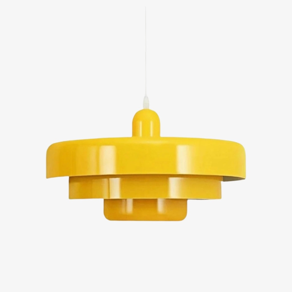 Decorative Multi Layer Hanging Pendant Lamp With Smooth Lines For Contemporary Home Interiors