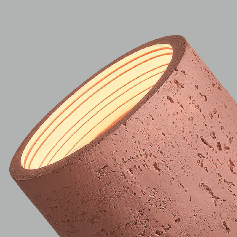 Traditionelle Wabi-Sabi-Deckenlampe im Zylinder-Stil