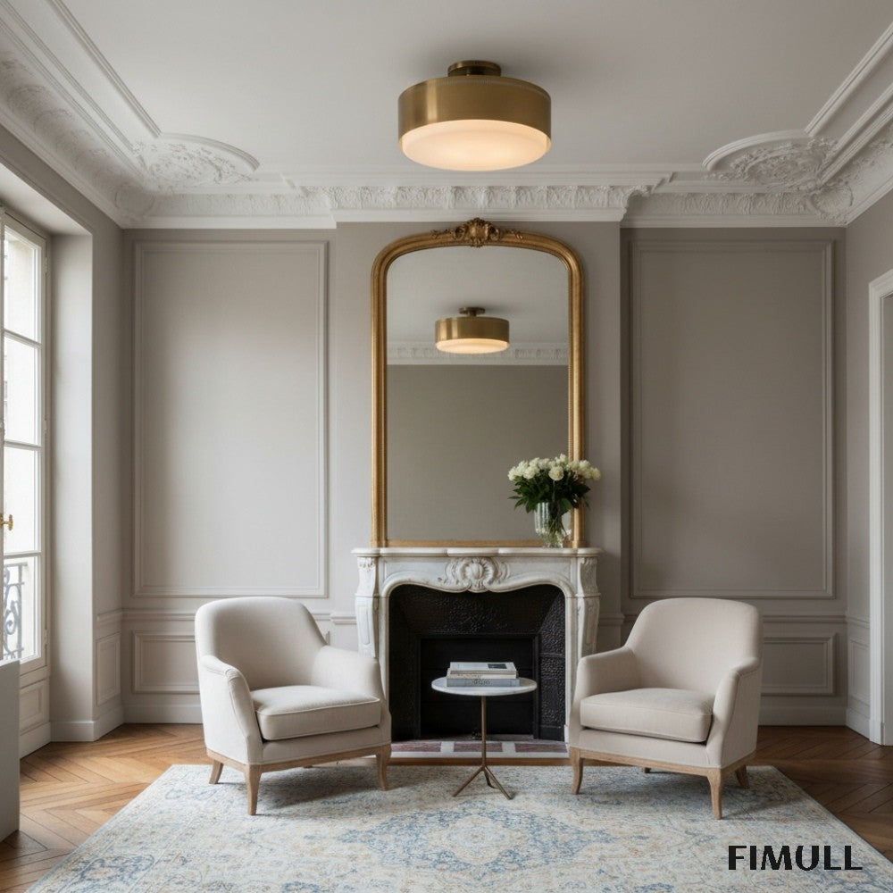 Bolvira Disc Metal Ceiling Lamp - Contemporary Flush Mount for Bedroom