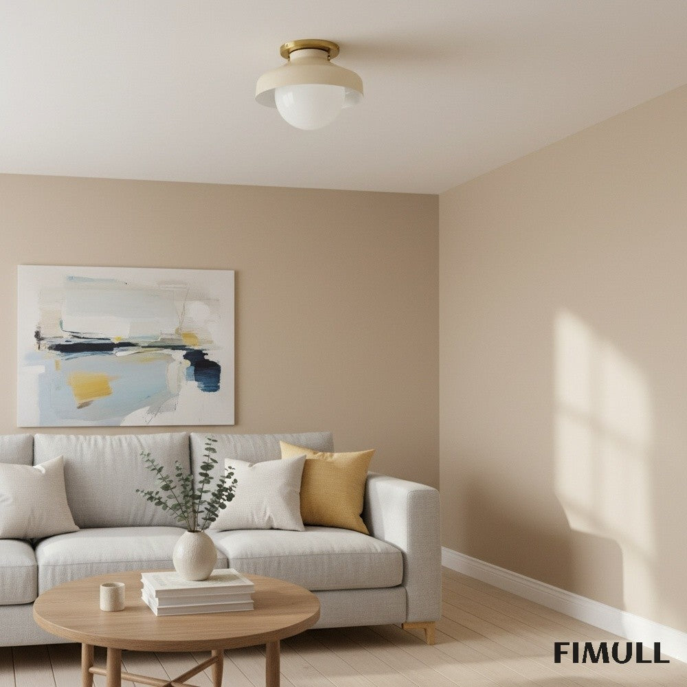 Hanton Metal Flush Mount Light - Modern Ceiling Lamp for Living Room