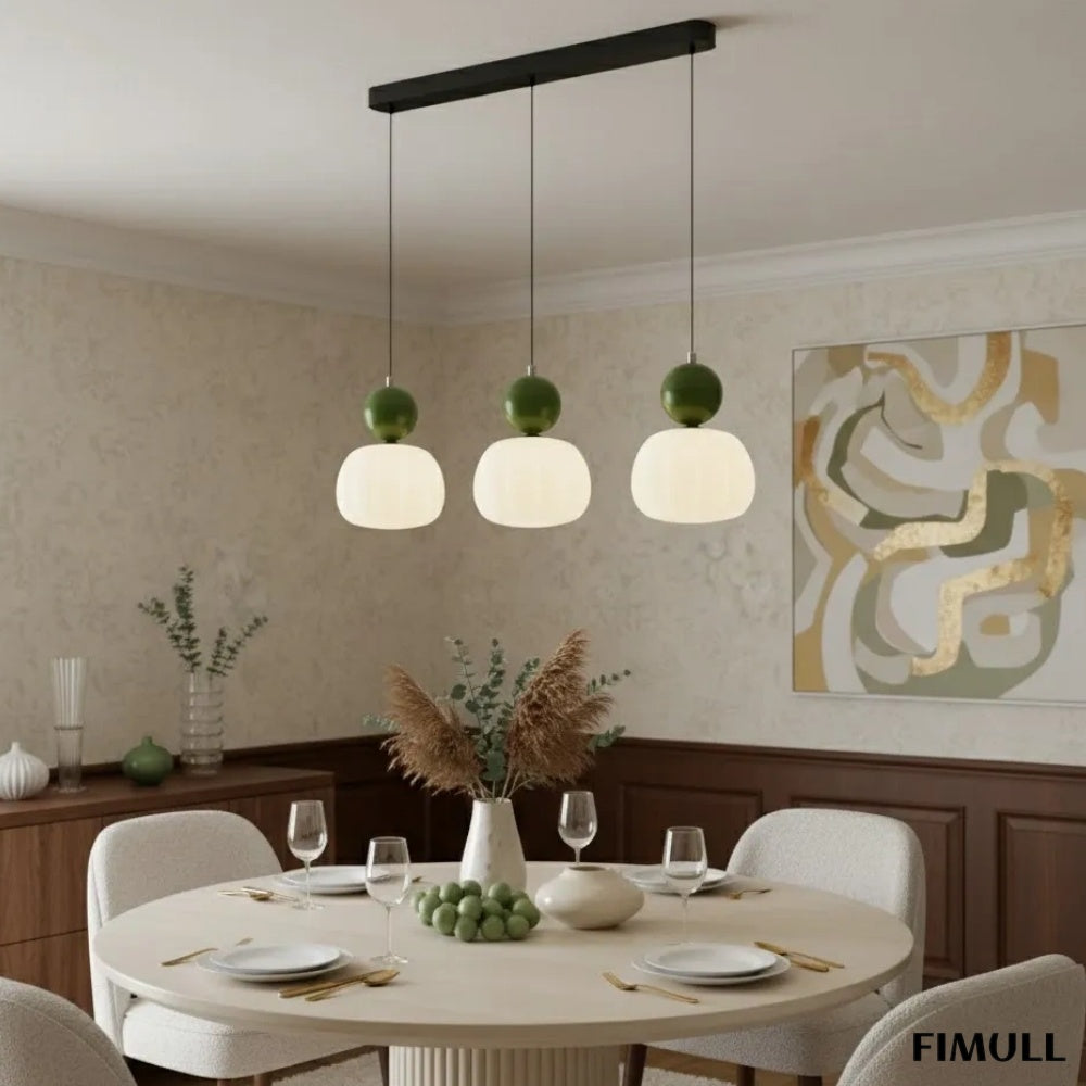 Ornavigo Geometric Art Deco Pendant Light - Modern Bauhaus Orb Style for Kitchen Island