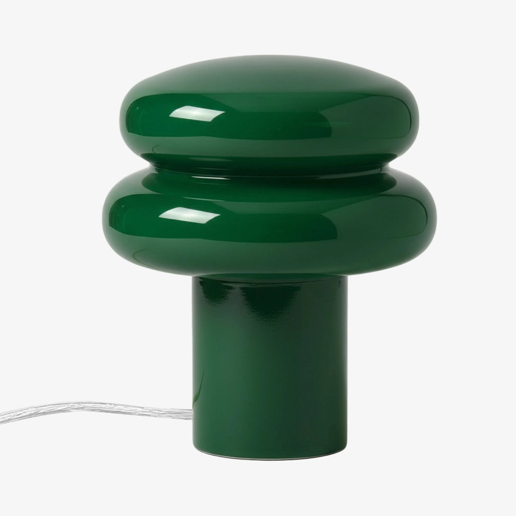 Orra Decorative Opal Table Lamp - Minimalist Bauhaus Desk Side Table Light