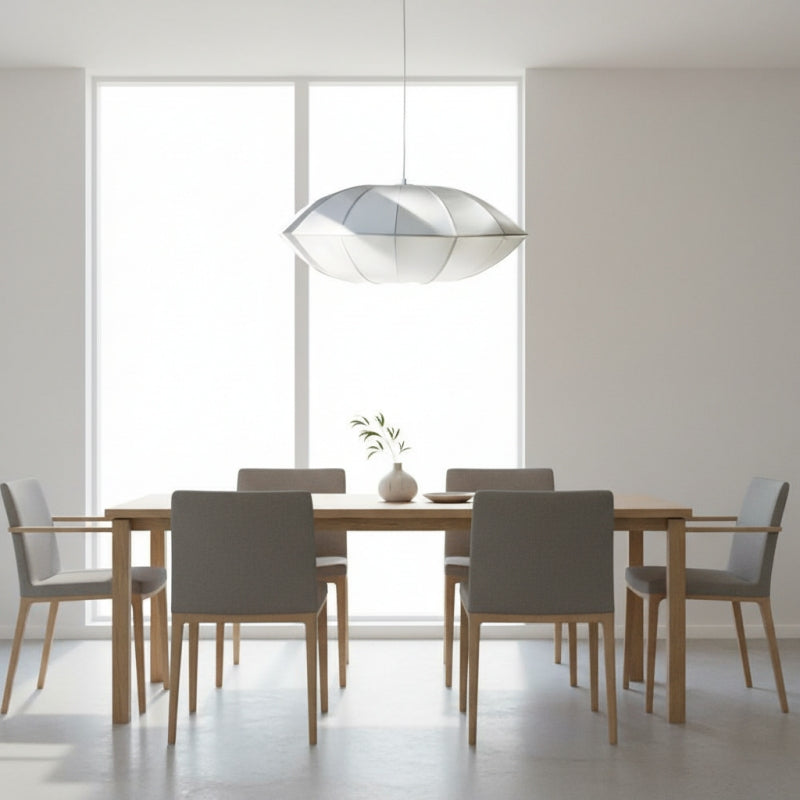 Nordic Fabric Pendant Light - Retro Lantern Pendant Lamp for Bedroom