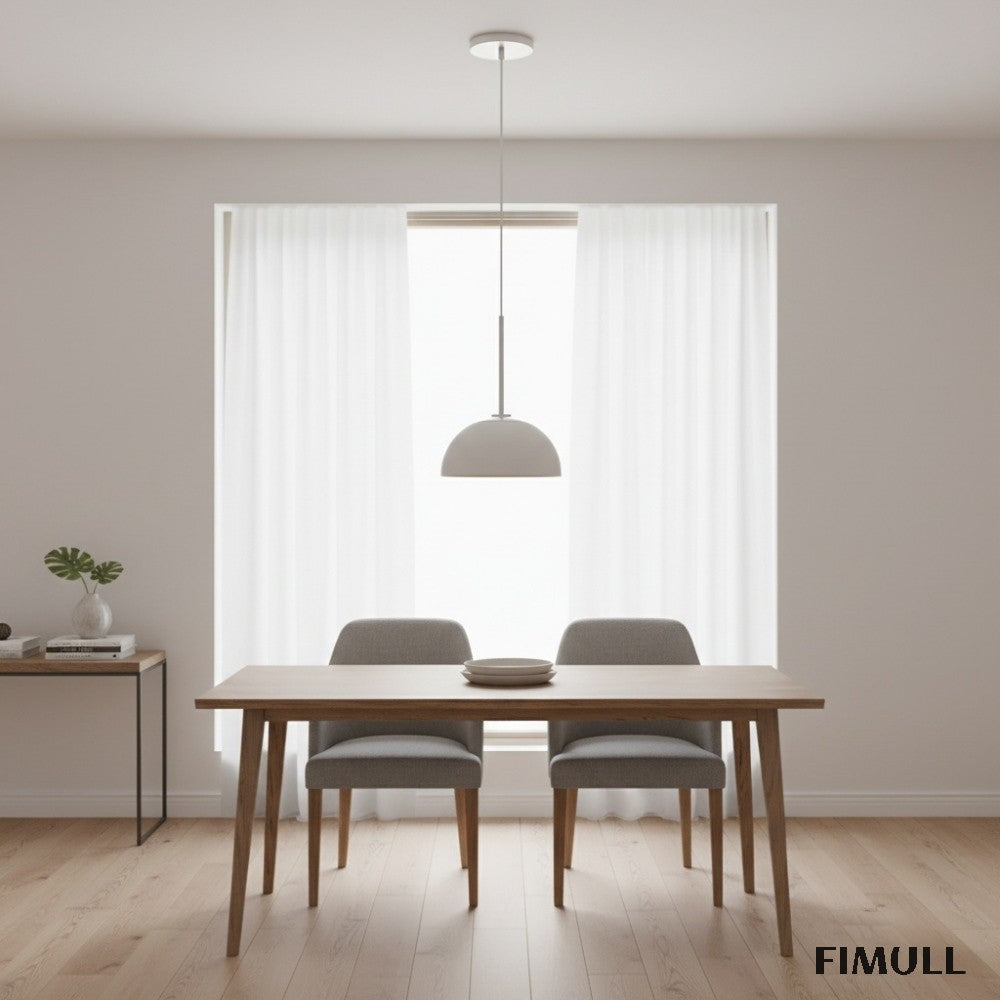 Parvion Sculptural Metal Pendant Light - Modern Bowl Lamp for Hallway