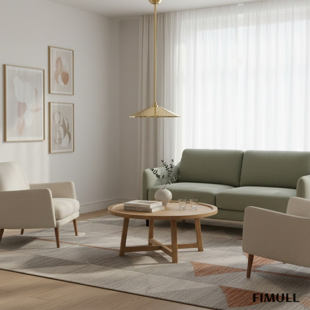 Auriglow Clover Cutout Pendant Lamp - Retro Brass Lamp for Dining Room