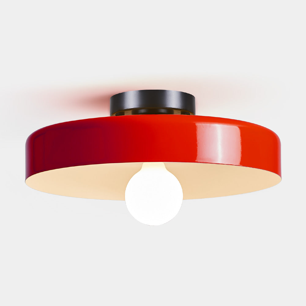 Flush Mount Art Decor Ceiling Light - Iron Round Fixture for Entryway