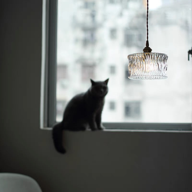 Modern Glass Shade Pendant Fixture - Classy Light for Dining Living