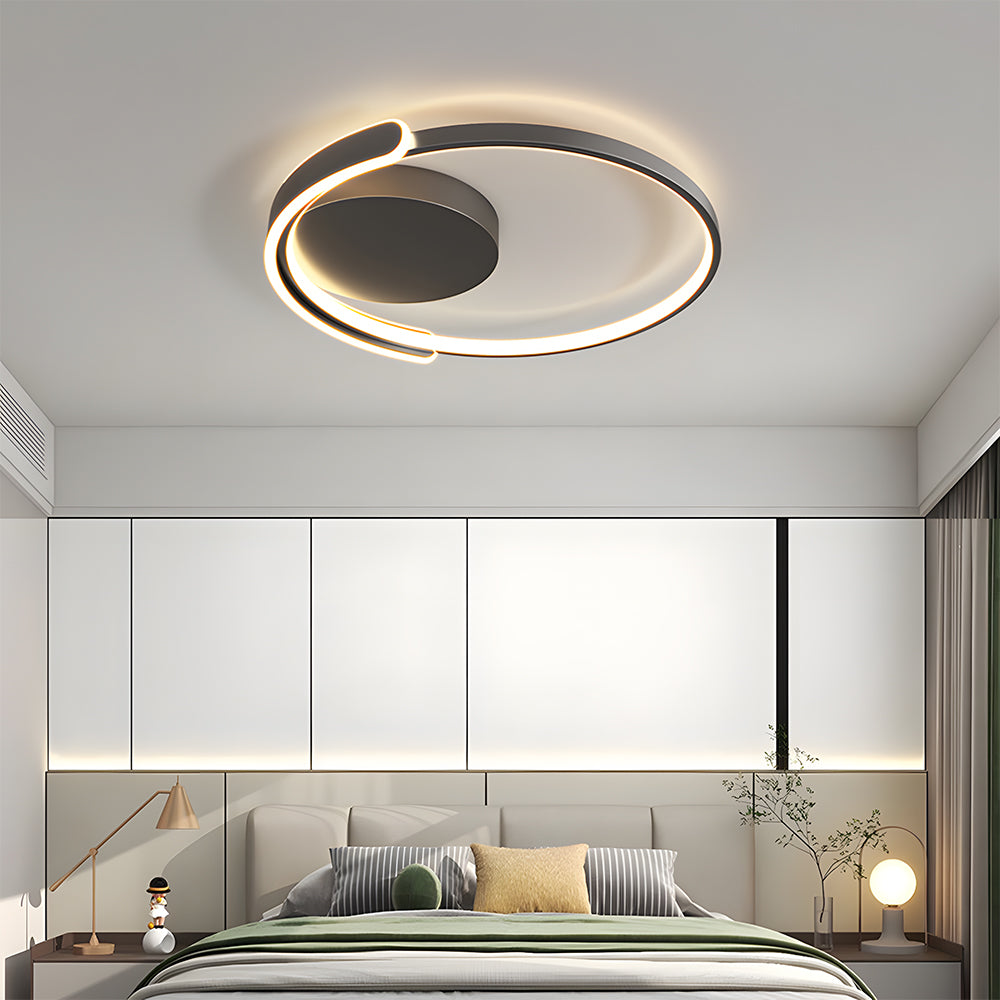 Round LED Ceiling Light - Modern Fixture for Living Room & Dining Room