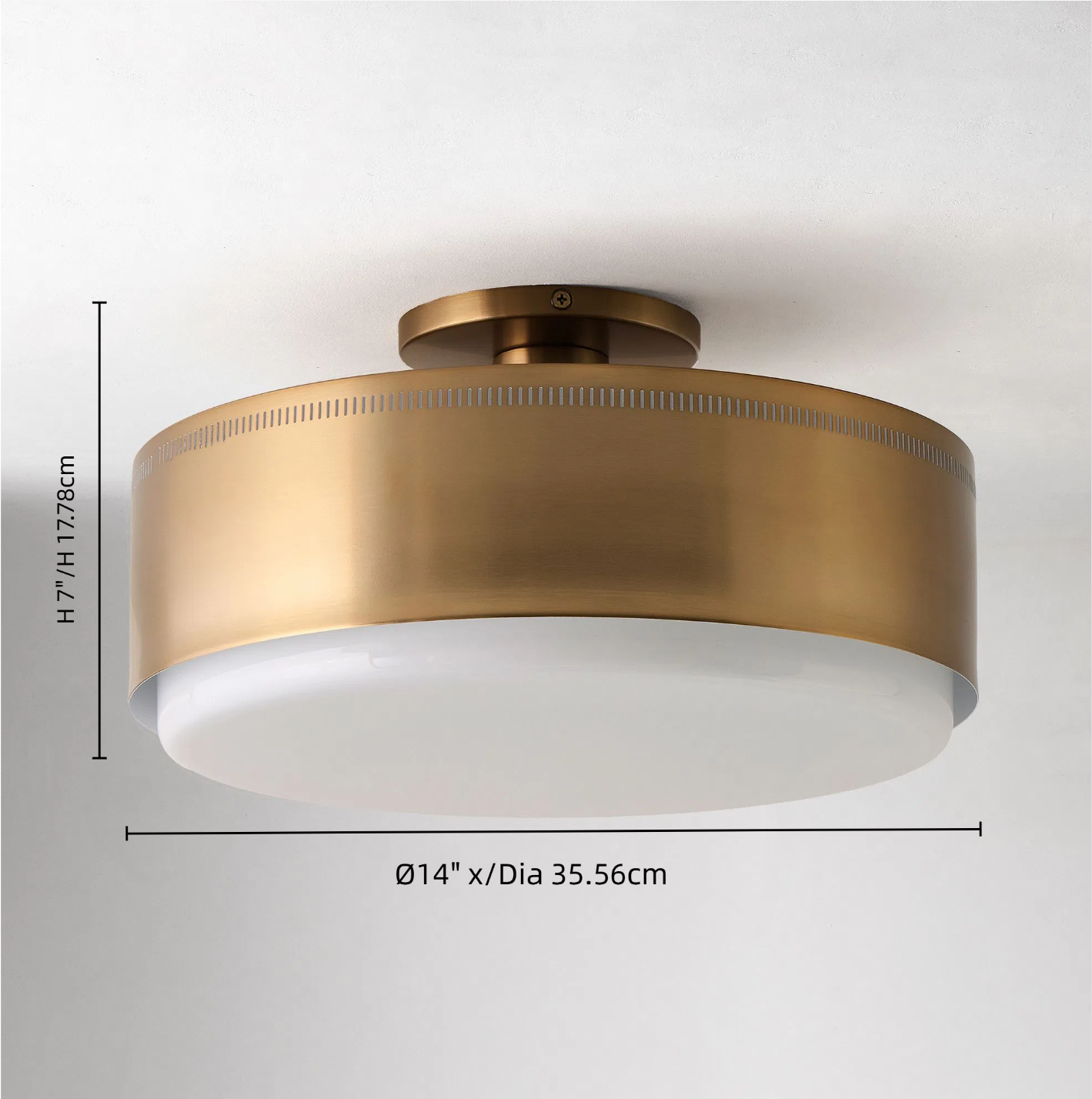 Bolvira Disc Metal Ceiling Lamp - Contemporary Flush Mount for Bedroom