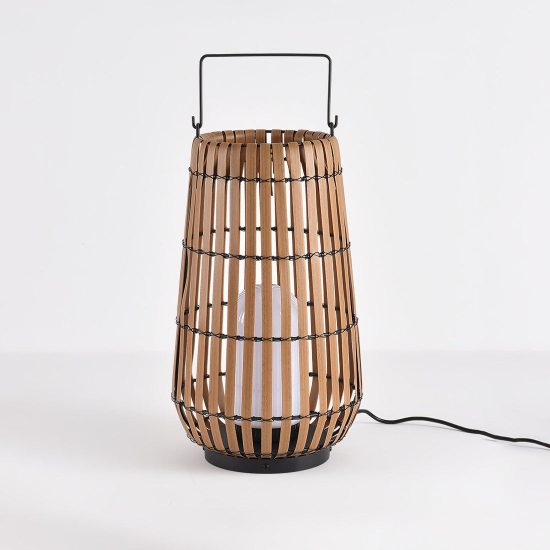 Tropic Braid Outdoor Lamp - Faux-Rattan Metal Waterproof