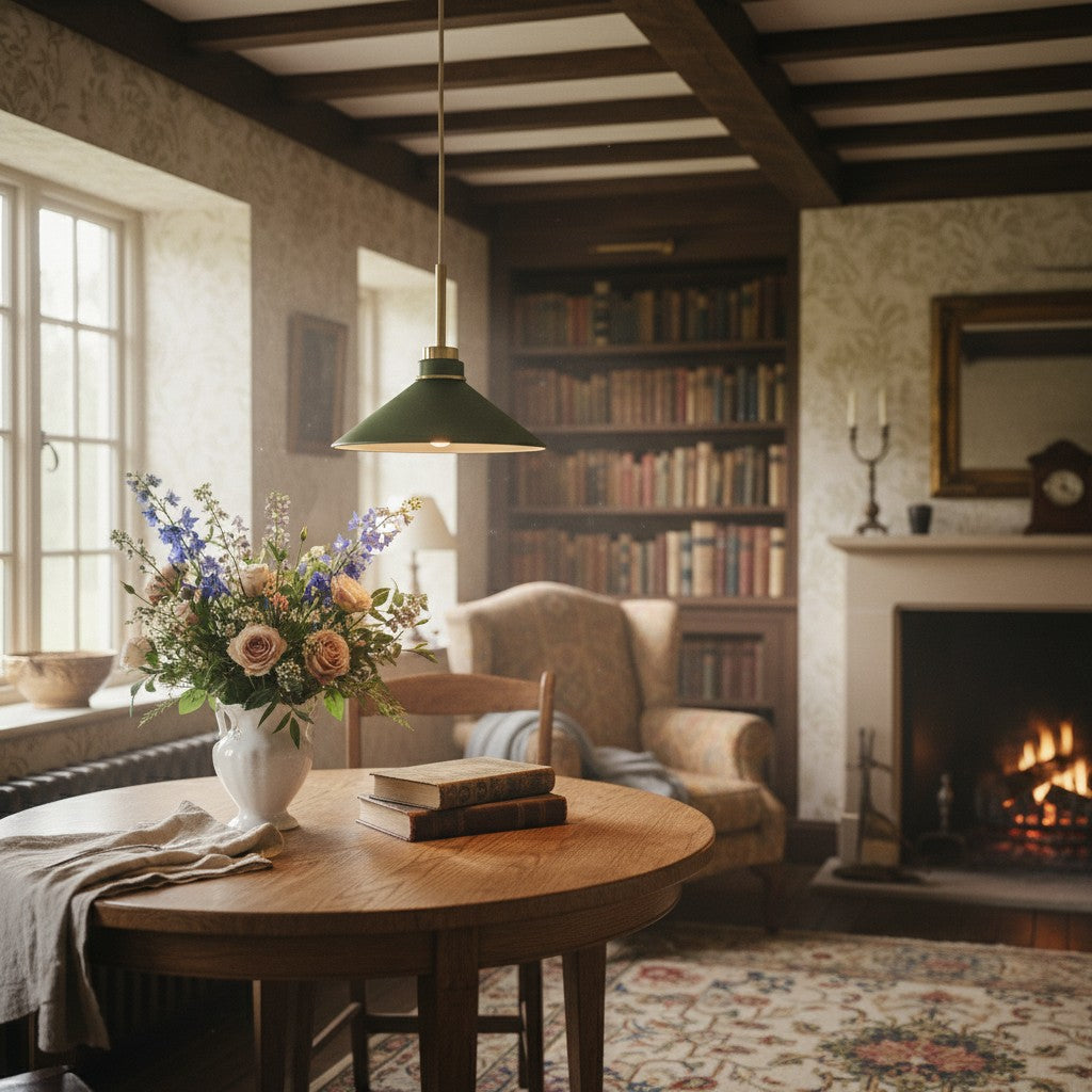 Aurenza Moderne Bauernhaus-Pendelleuchte – Verstellbarer Schirm für warmes Ambiente