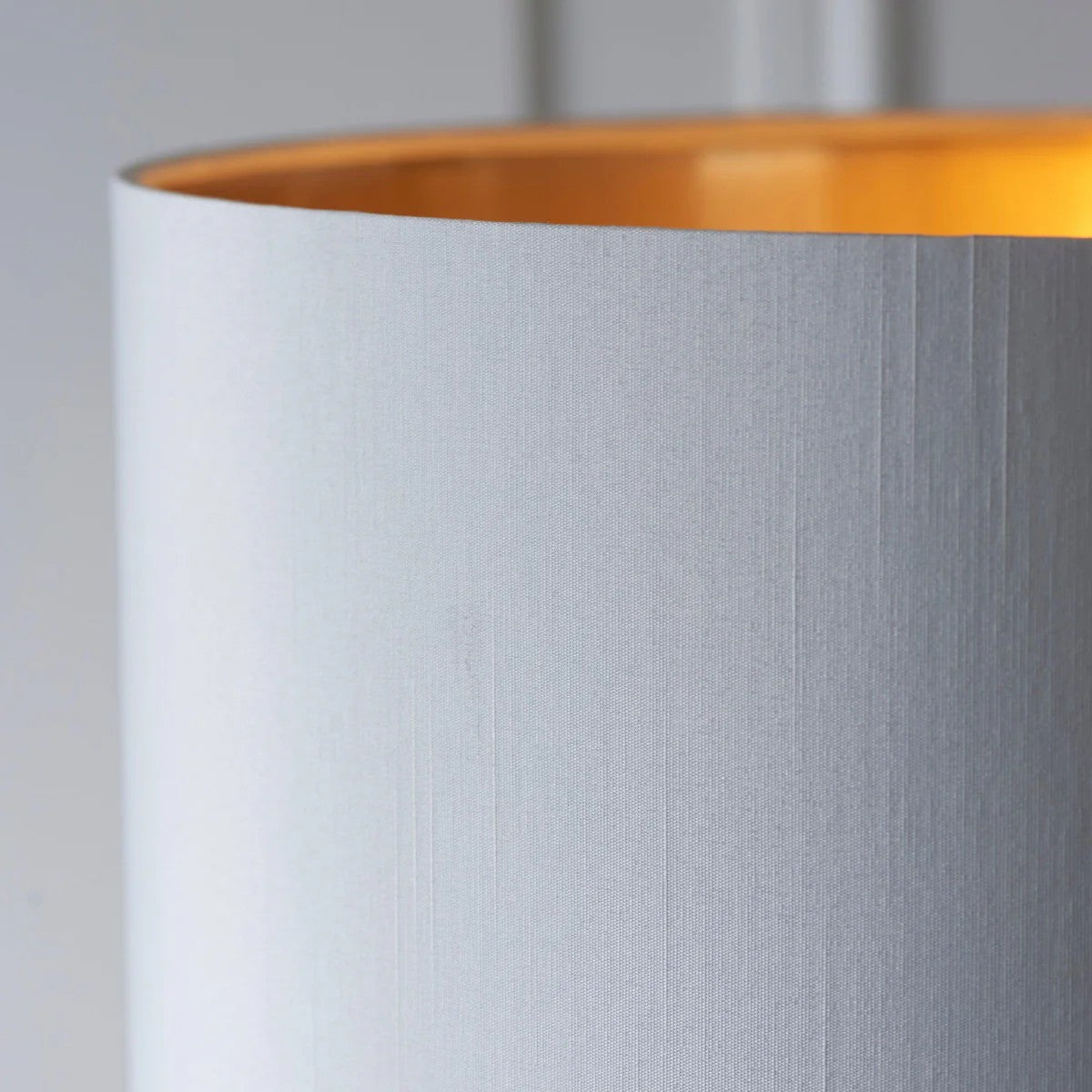 Tela Drum Shade Floor Lamp - Contemporary Fabric Standing Lamp for Home Office