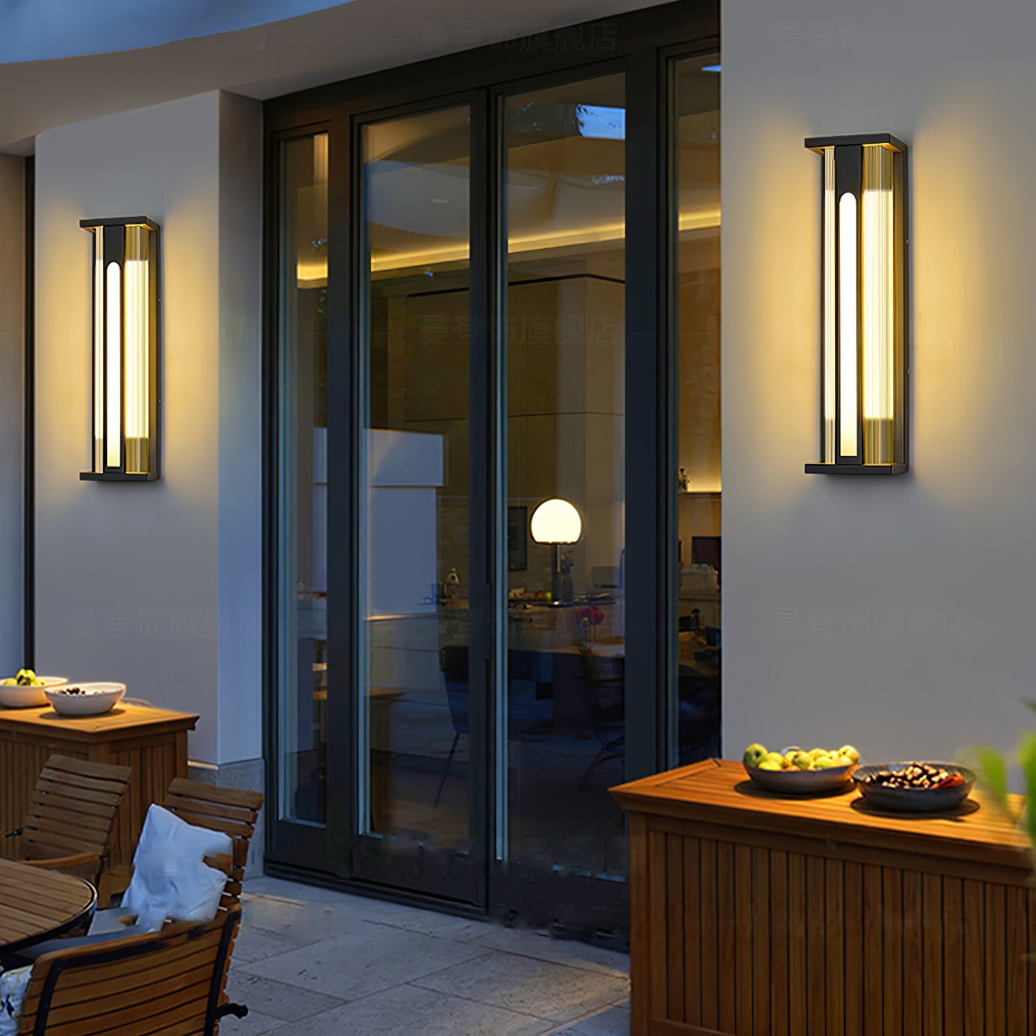 Outdoor Wall Lamp - Modern Stainless Steel LED Light for Garden & Balcony