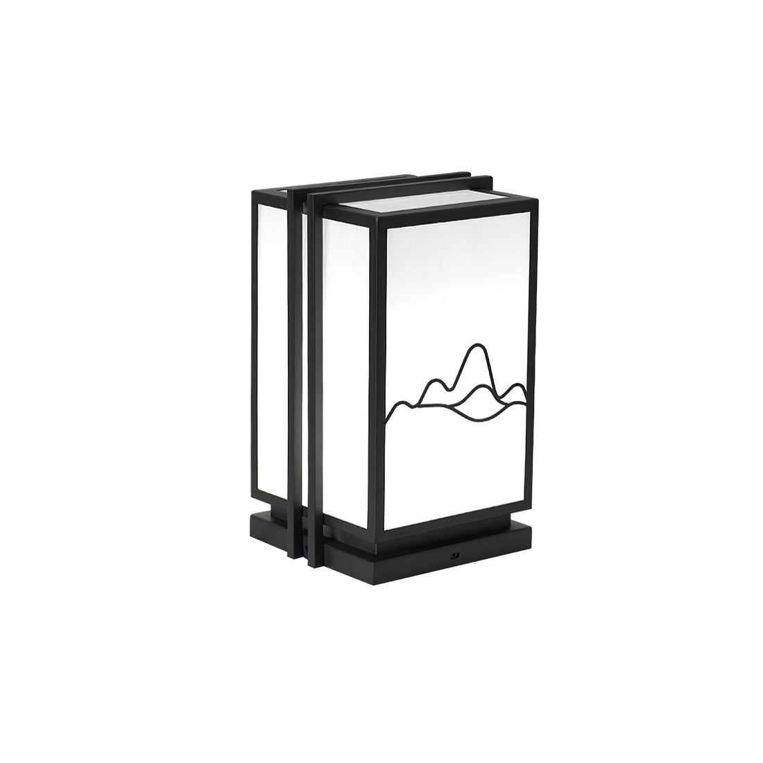 Mountain Outdoor Post Light - Stainless Steel Acrylic Minimalist Lamp