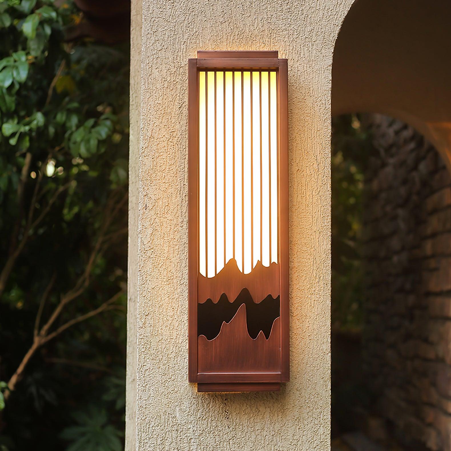Modische Wandleuchte aus Edelstahl – quadratische Lampe für Terrassen
