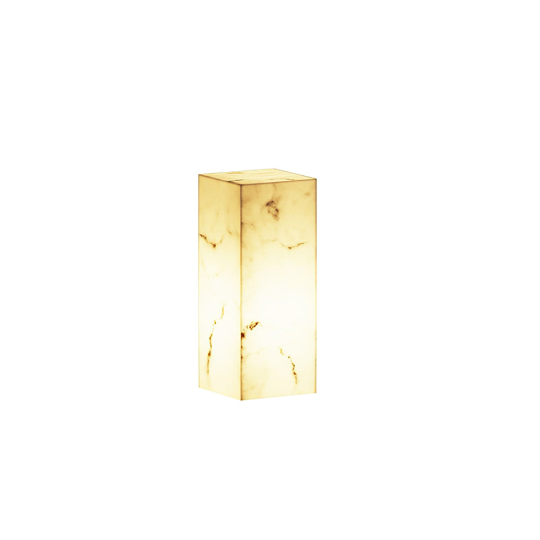 Imitation Marble Outdoor Light - Cube-Shaped Elegant Garden Patio Lamp