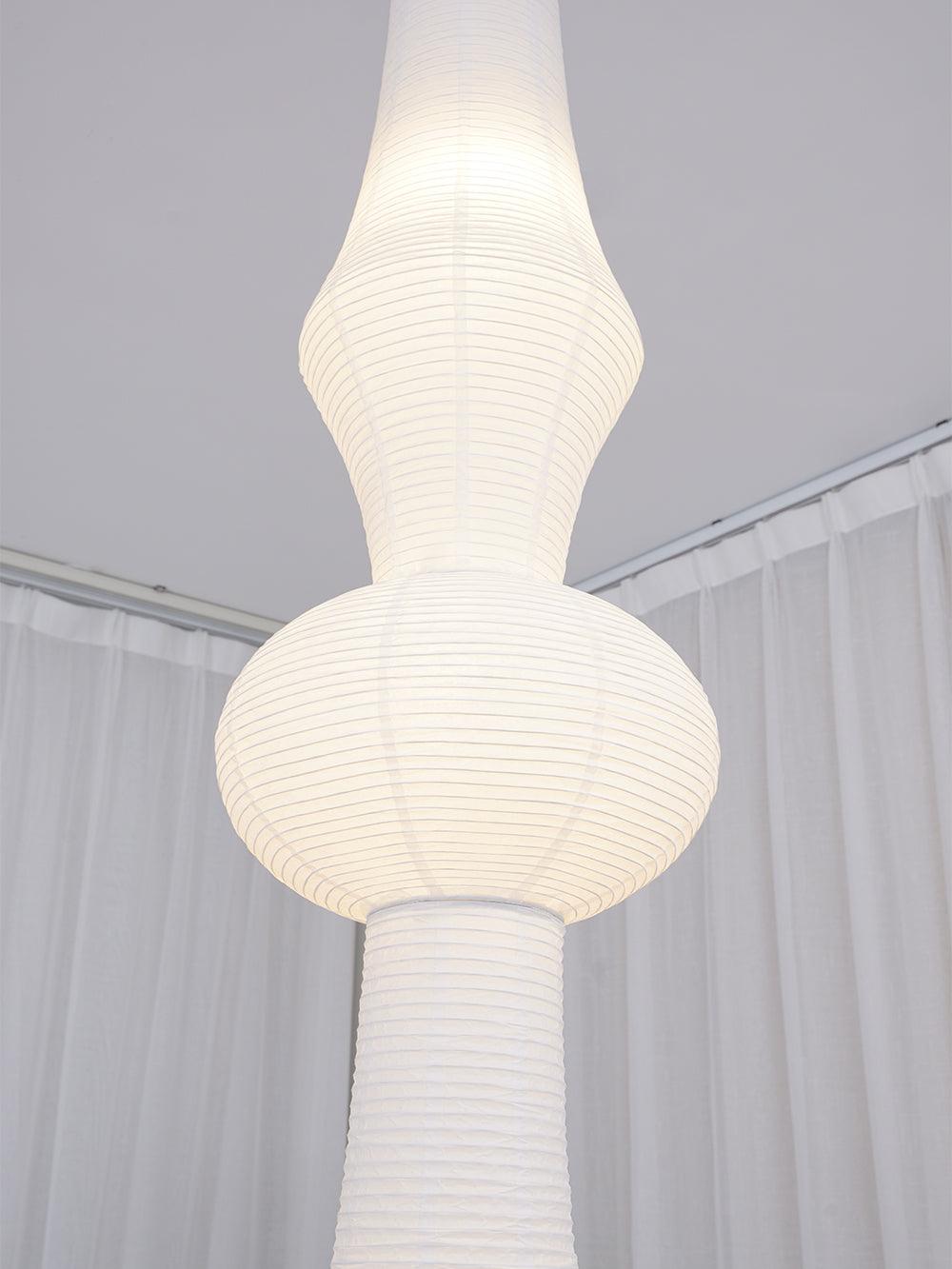 Washi-Papier-Pendelleuchte – Japanische handgefertigte Lampe für das Wohnzimmer