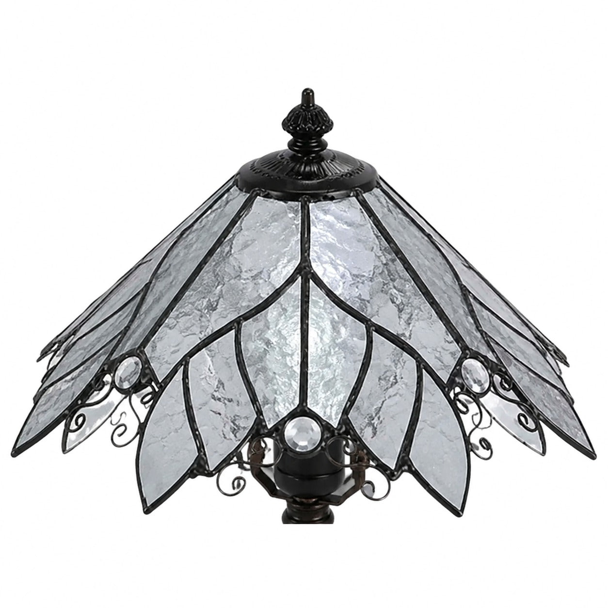 Vintage Tiffany stained glass table lamp