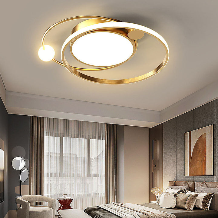 Modern Round LED Ceiling Light – Minimalist Fixture for Living Spaces