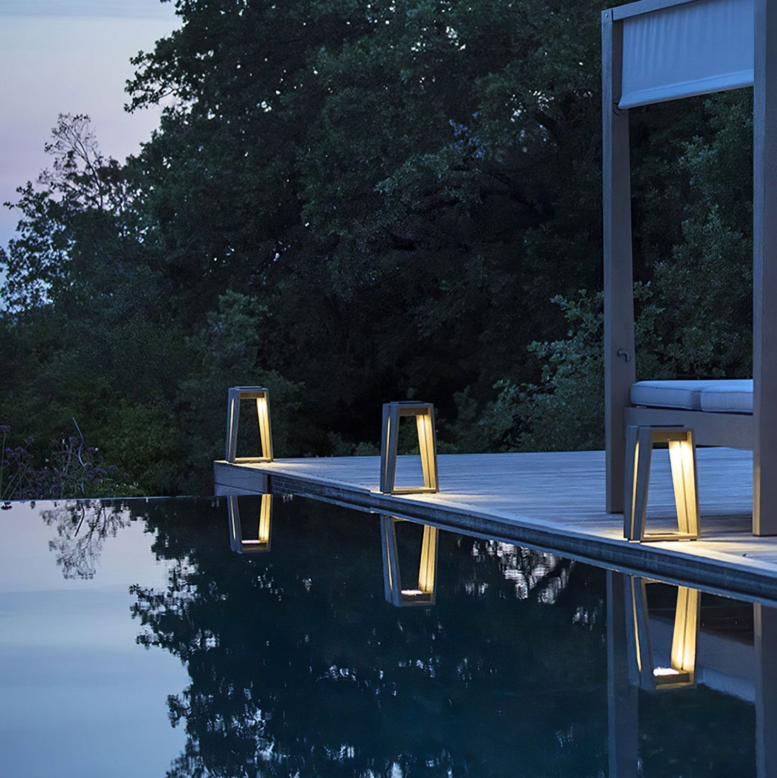 Solar-Pollerleuchte – LED-Lampe für Garten, Terrasse oder Gehweg