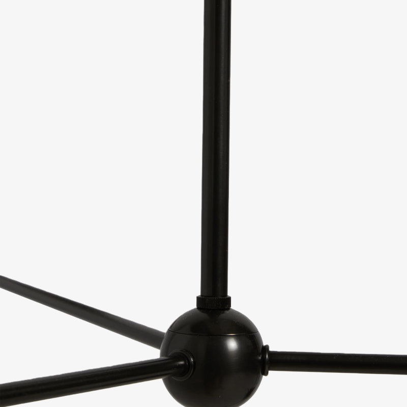 Ruffmeto Ruffled Shade Metal Frame Chandelier for Dining, Entry and Living Room