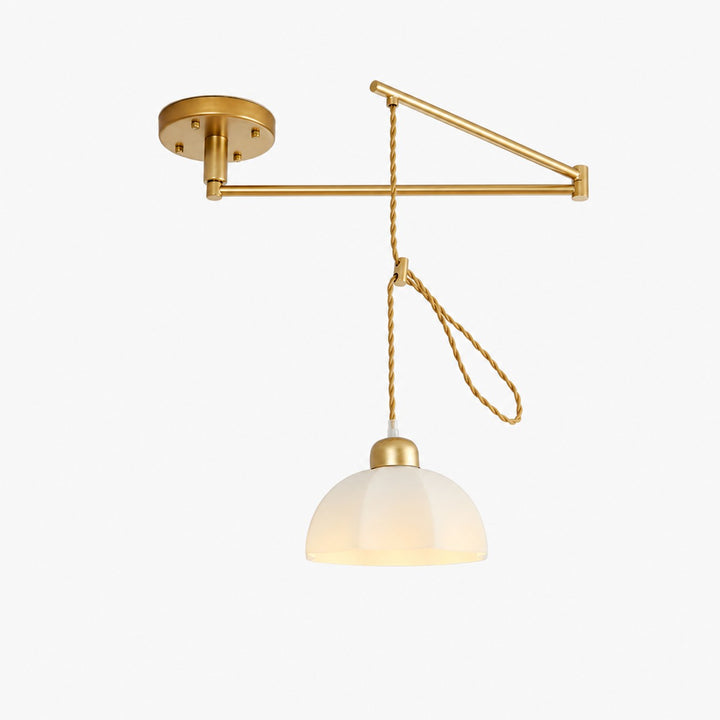 Moderne Pendelleuchte mit verstellbarem Schwenkarm