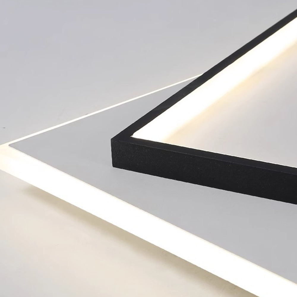Gold Black Ceiling Light - Contemporary LED Living Room Lighting