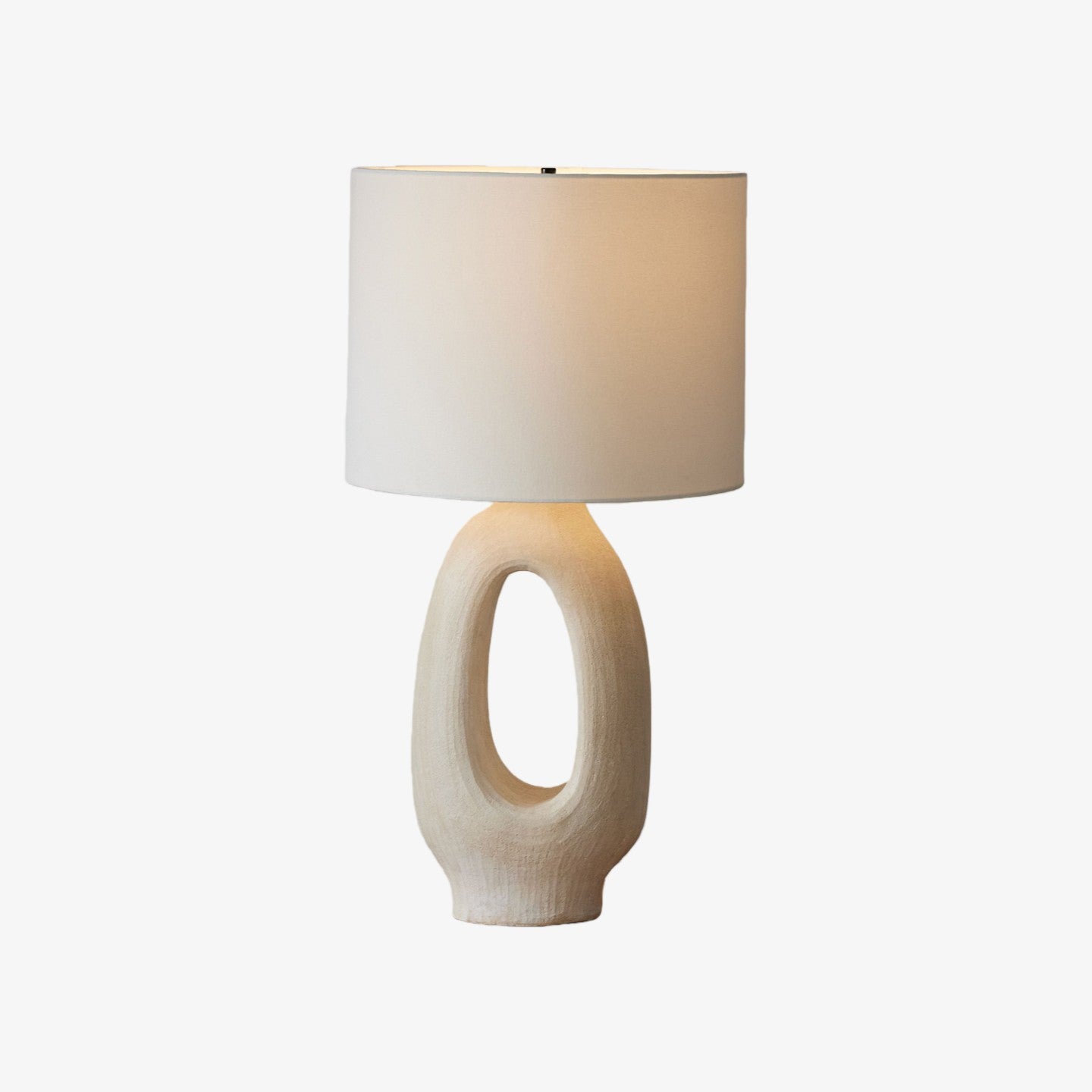 Ceruna Table Lamp with Ceramic Body and Textured Finish for Bedroom or Living Room