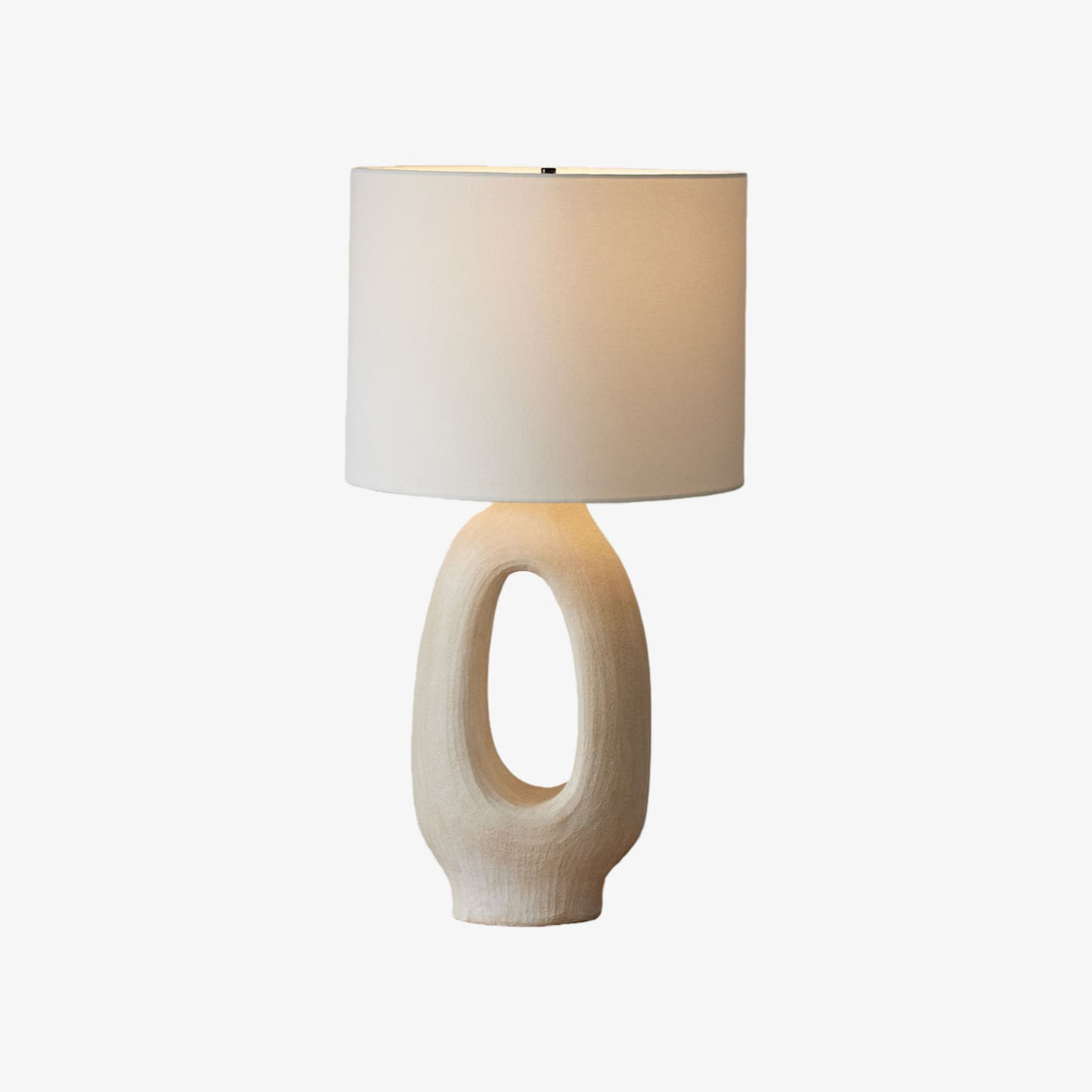 Ceruna Table Lamp with Ceramic Body and Textured Finish for Bedroom or Living Room