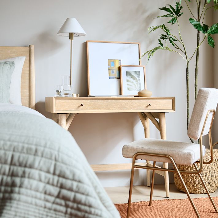 Diora Table & Floor Lamps - Linen Shade Modern Linear Style Sophisticated Accent