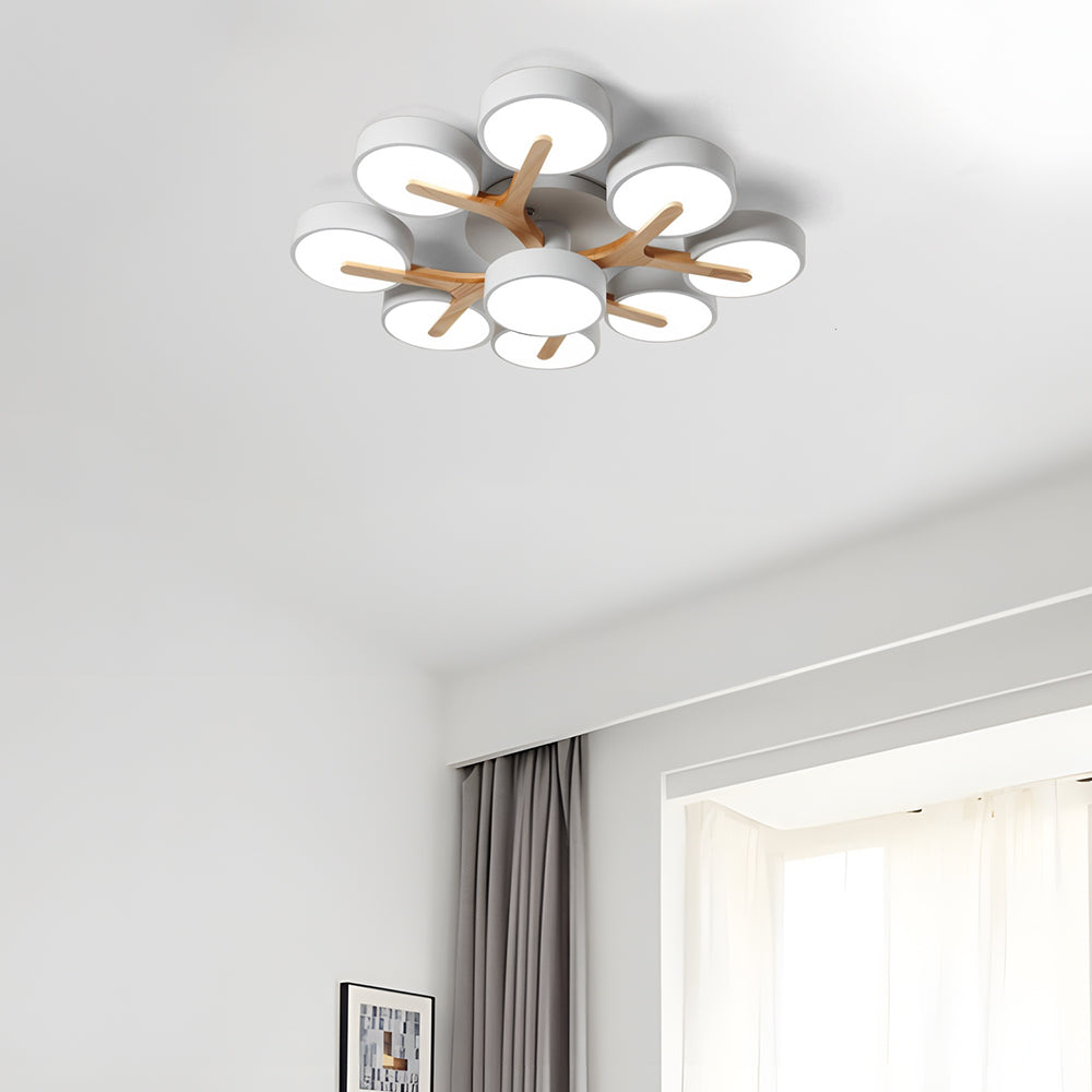 Contemporary Luxurious Ceiling Light - Acrylic Fixture for Living Room