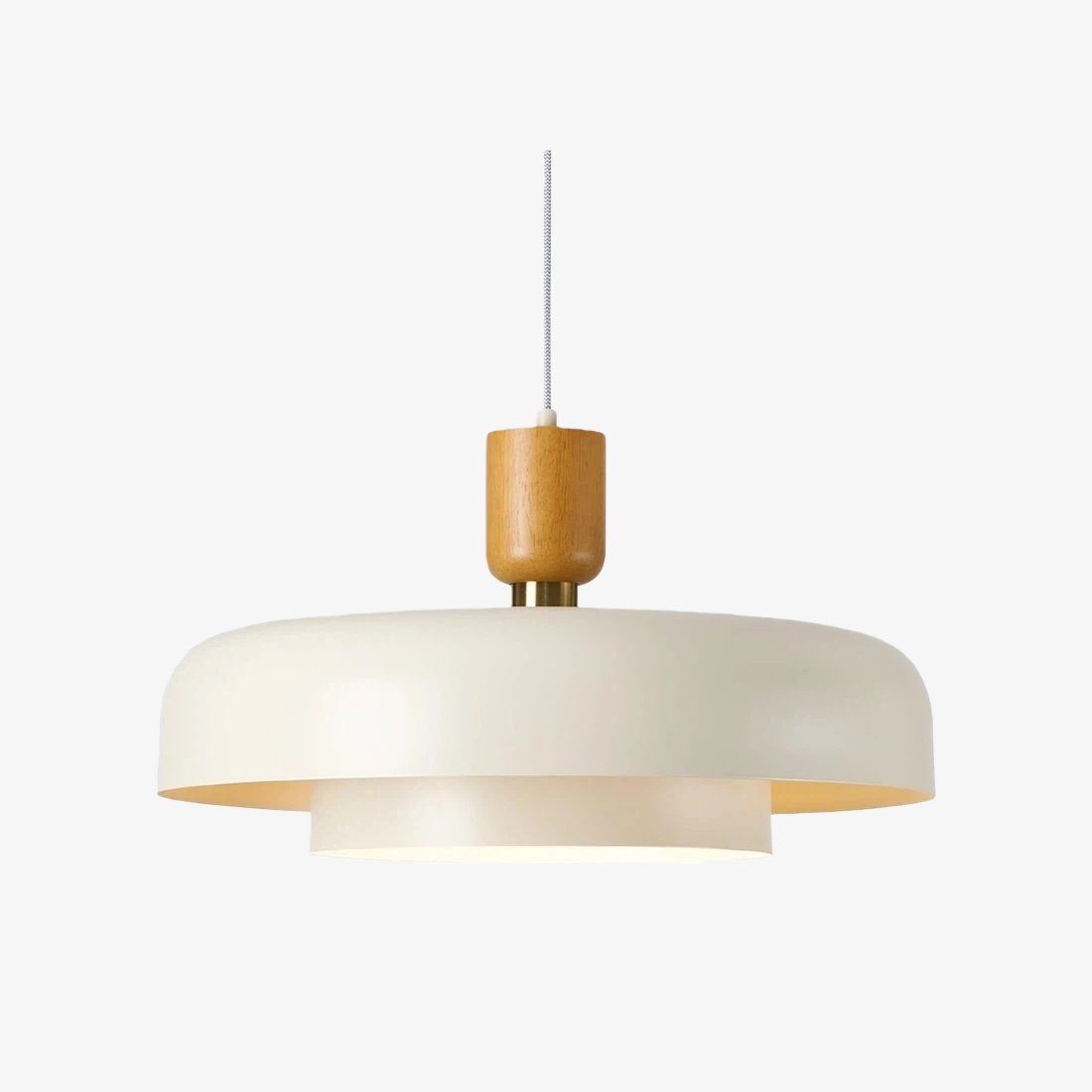 Orbulis Natural Wood Grain Circular Pendant – Modern Minimalist Light for Islands and Foyers