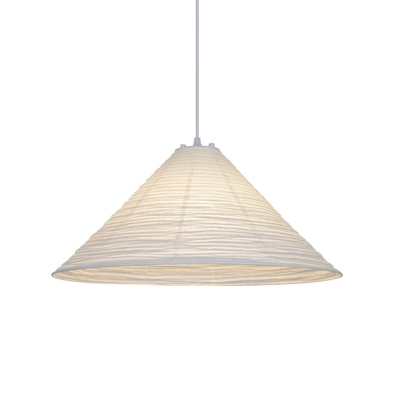 Washi Paper Pyramid Pendant Lamp - Handcrafted Light for Living Room