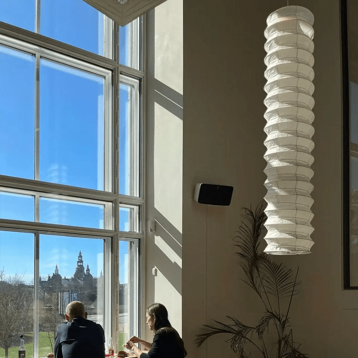 Washi Paper Pendant Lamp - Round Soft Glow for Minimalist Interiors