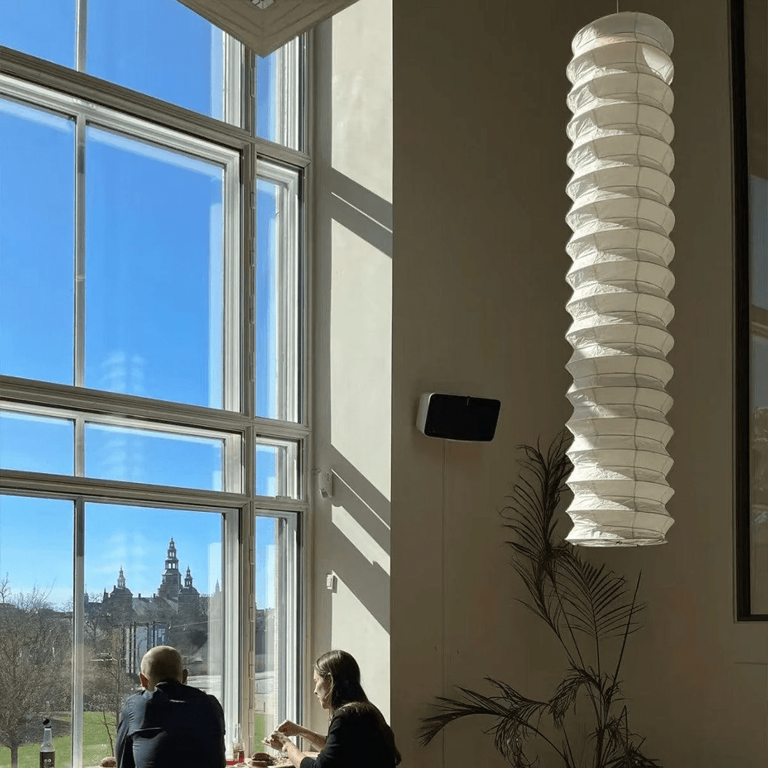 Washi-Papier-Pendelleuchte – rundes, sanftes Leuchten für minimalistische Innenräume
