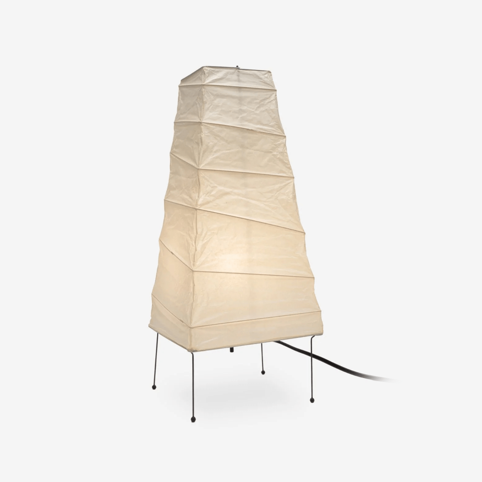 Tischlampe aus Washi-Papier – Elegantes Licht mit Bambusrahmen für das Wohnzimmer