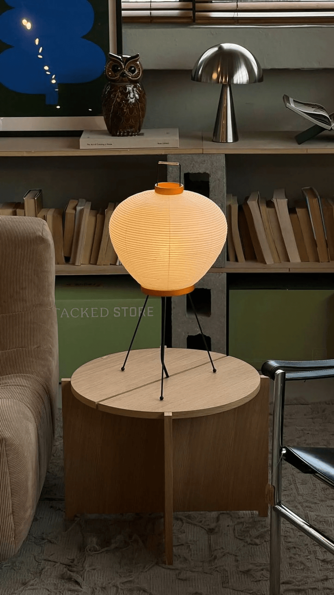 Tischlampe aus Washi-Papier – handgefertigter Schirm für elegantes Ambientelicht