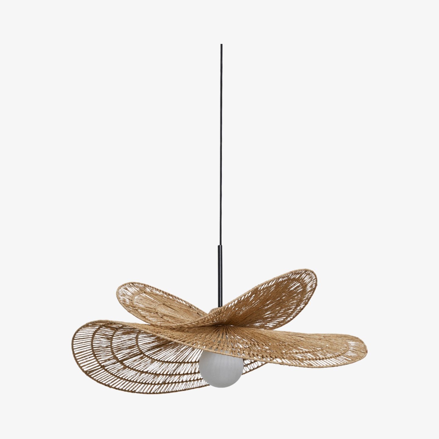 Florevian Tiered Shade Pendant Light with Woven Textured Design for Dining Room