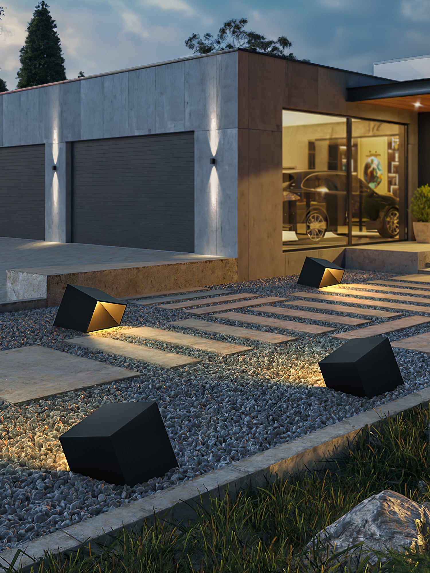 Cube Outdoor LED Lampe - Moderne wetterfeste Leuchte für Garten &amp; Terrasse