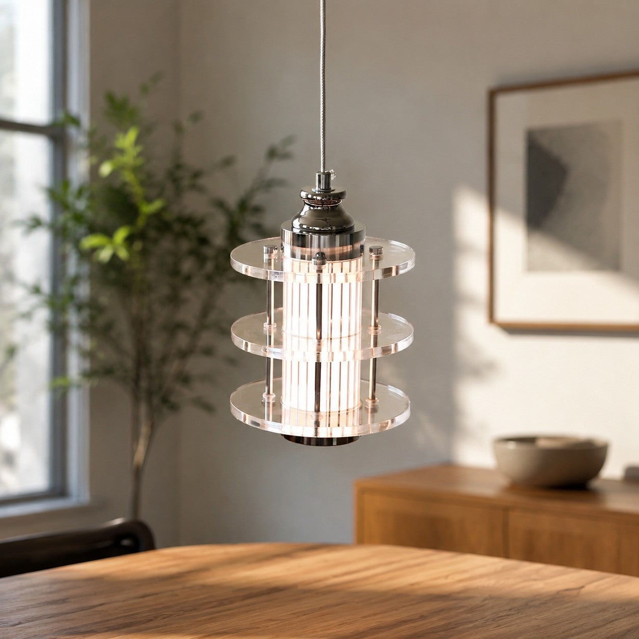 Bauhaus Acrylic LED Pendant Light
