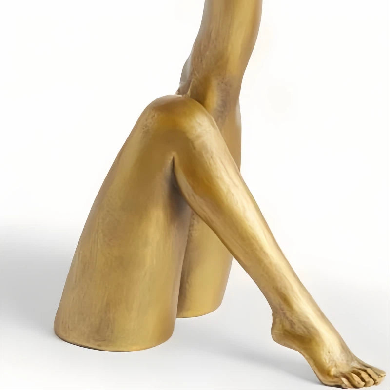 Kickra Leg-Inspired Candle Holder - Sculptural Resin Holder for Dining Room U22