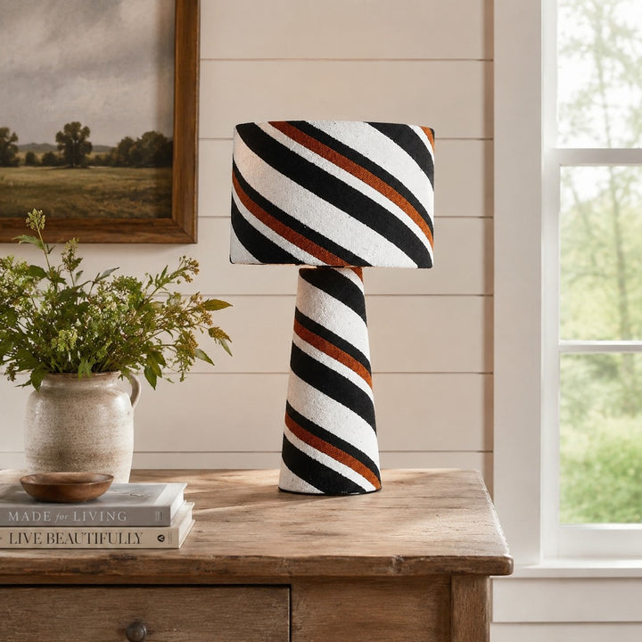 Striped Fabric Pendant Lamp