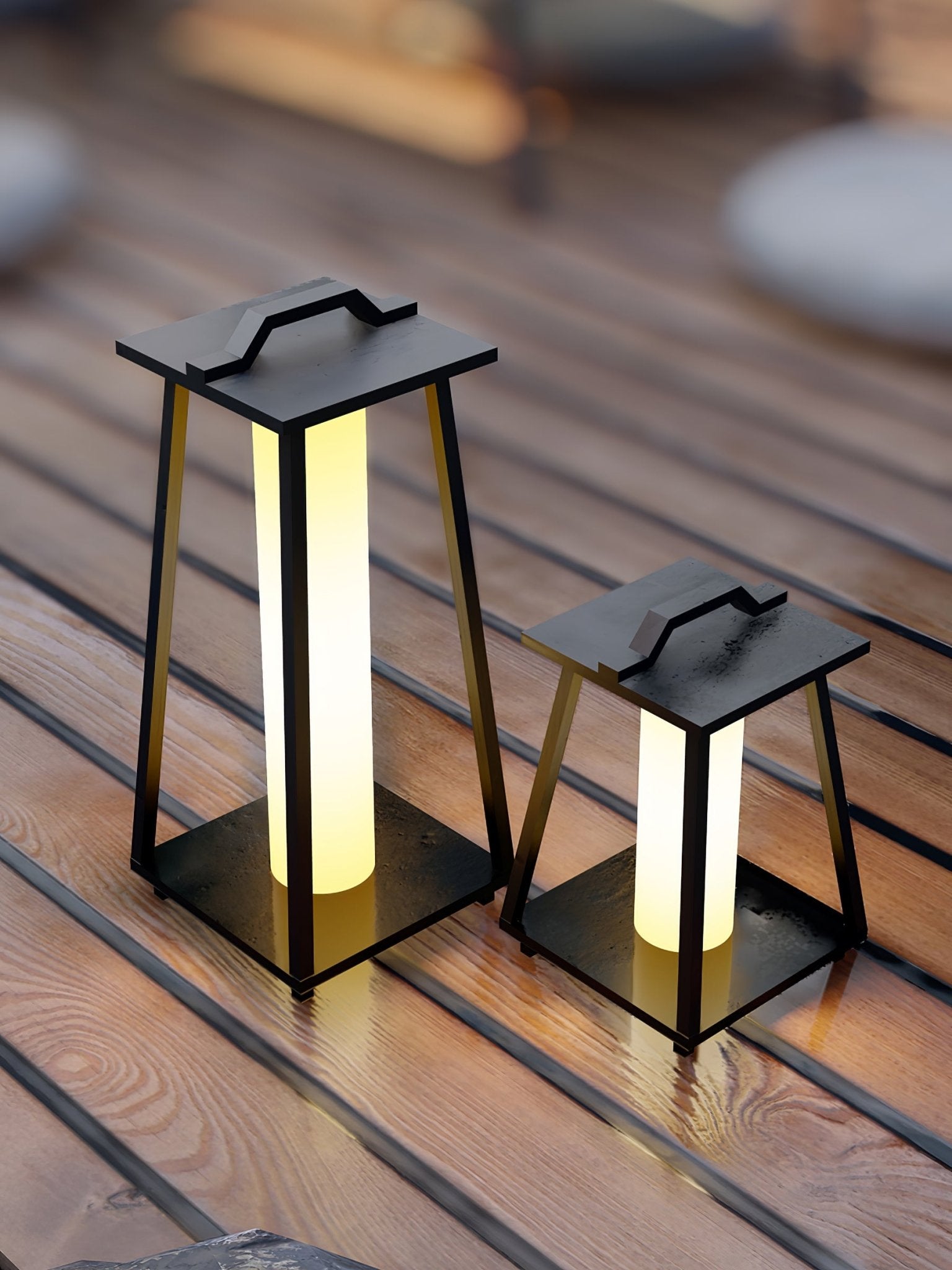 Acrylic Shade Light - Stainless Steel Portable Outdoor Lamp for Garden