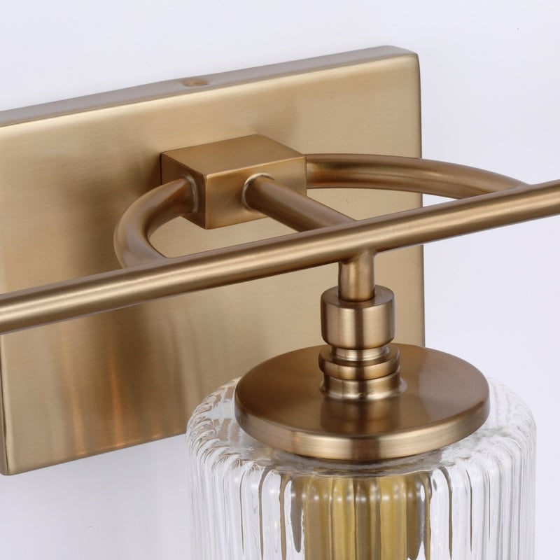 Lirra 3-Light Vanity Light Dimmable Glass Metal - Modern Design for Bathroom and Bedroom