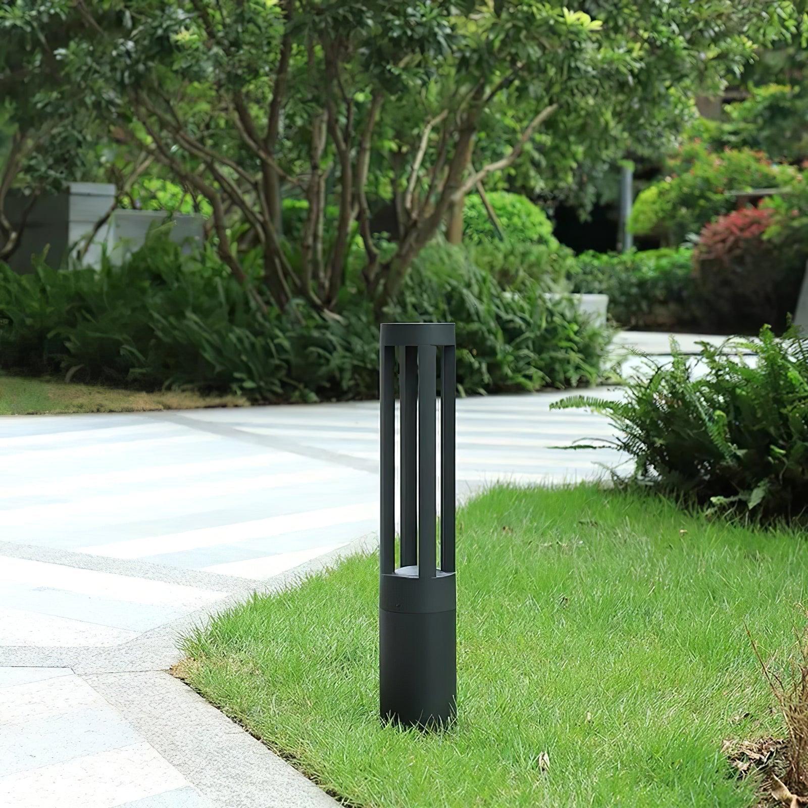 Black Solar Outdoor Post Light - Waterproof Solar Post Lamp