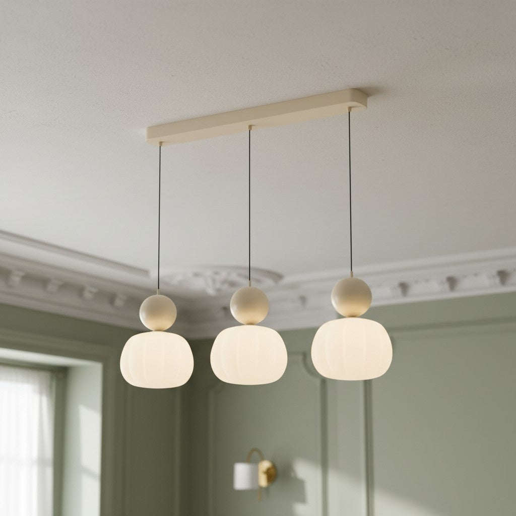 Ornavigo Geometric Art Deco Pendant Light - Modern Bauhaus Orb Style for Kitchen Island
