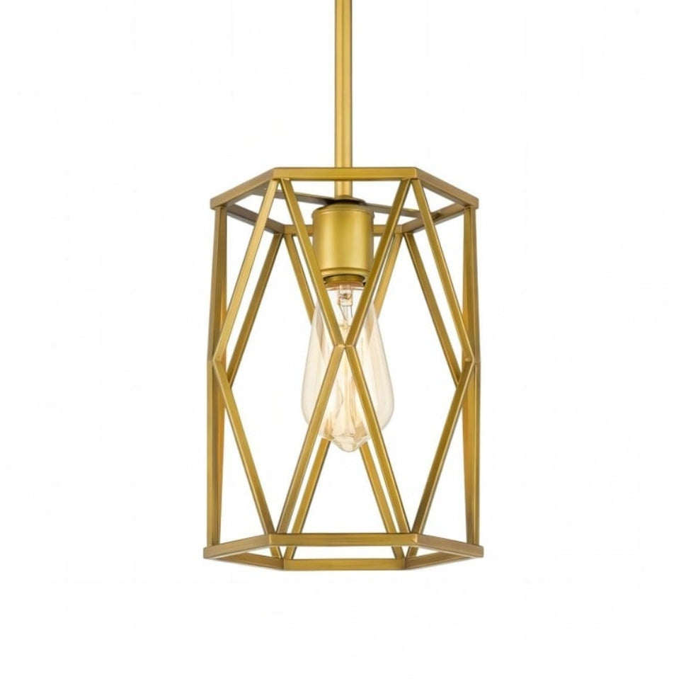 Auricyl Vintage Käfig-Pendelleuchte – Metallzylinder-Stil, perfekt fürs Esszimmer