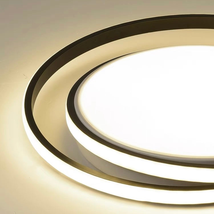 Metal LED Circle Ceiling Light - Modern Acrylic Design for Bedroom