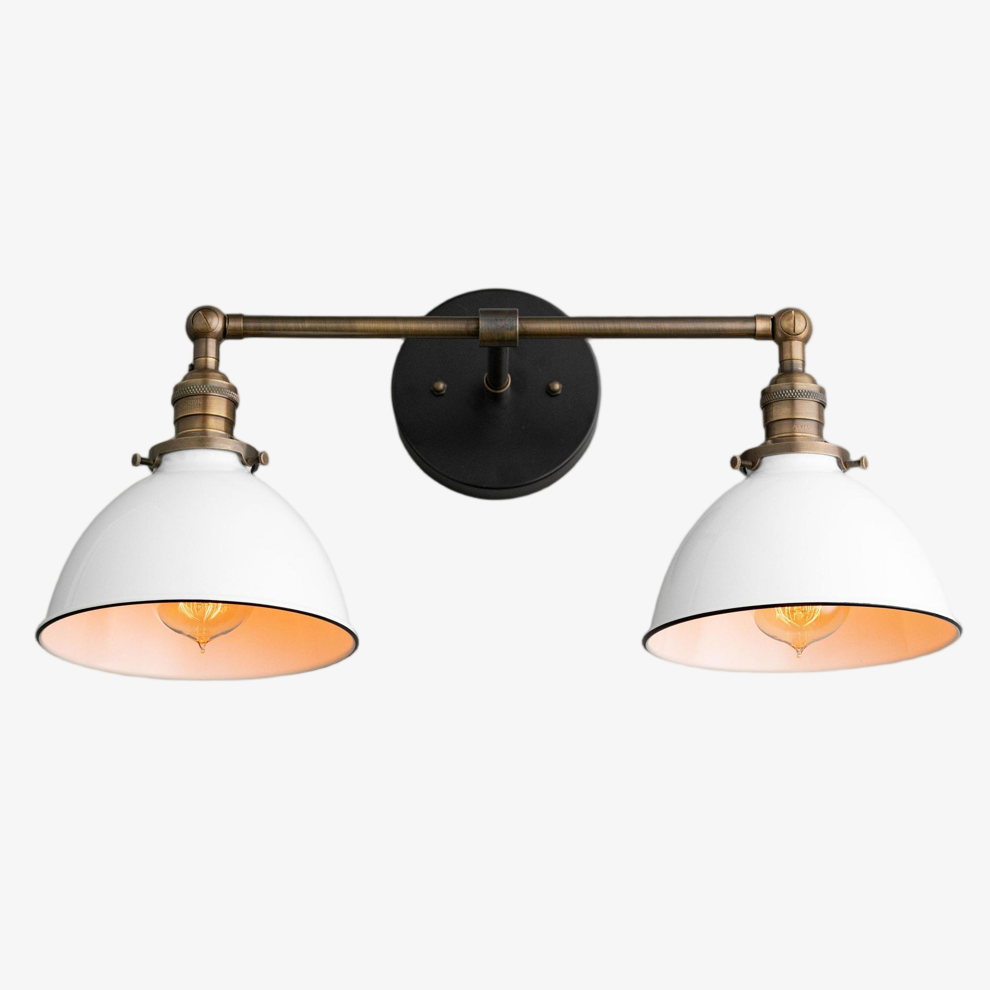 Conique Metal Industrial Vanity Light - Modern Bathroom Lighting Fixture
