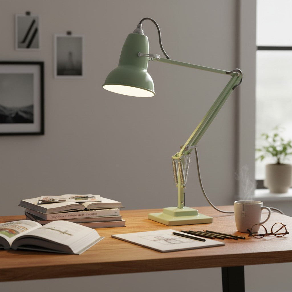 Modryx Vintage-Schreibtischlampe, verstellbar – Industrielle Arbeitsleuchte für Homeoffice